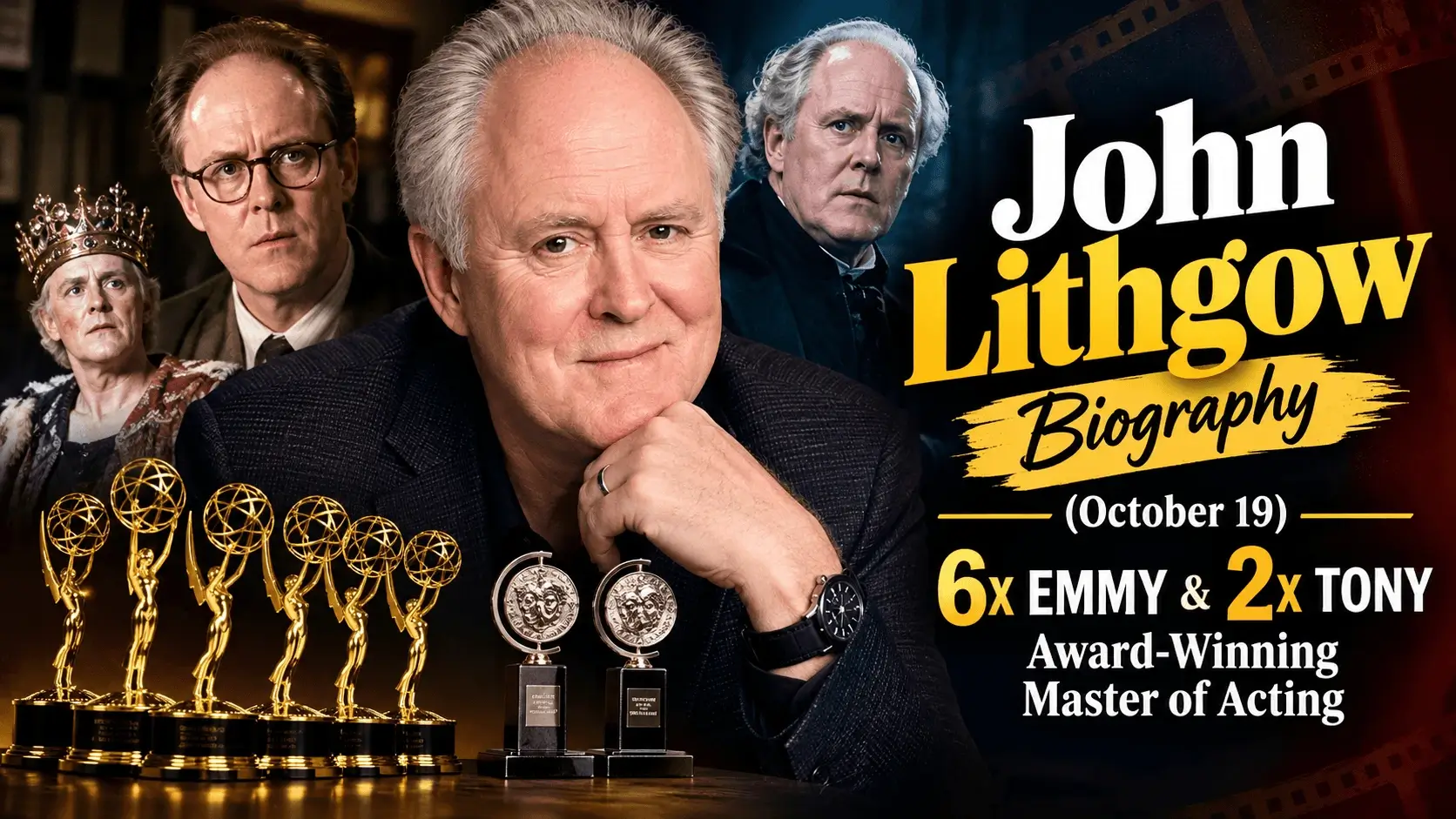 John Lithgow Biography (October 19): 6x Emmy & 2x Tony Award-Winning Master of Acting — Celebration Guide & Ideas