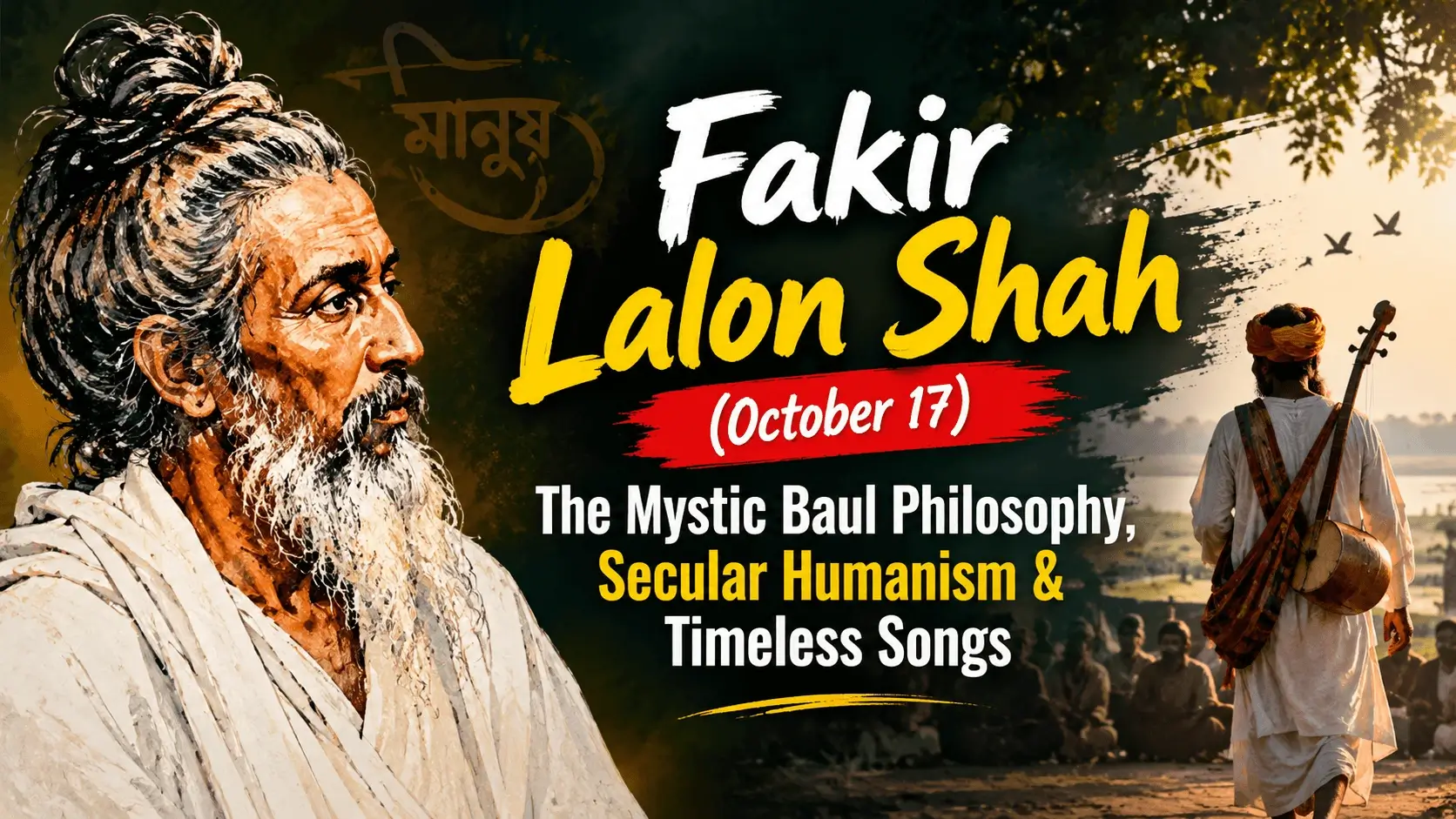 Fakir Lalon Shah (October 17): The Mystic Baul Philosophy, Secular Humanism & Timeless Songs — Memorial & Retrospective Guide