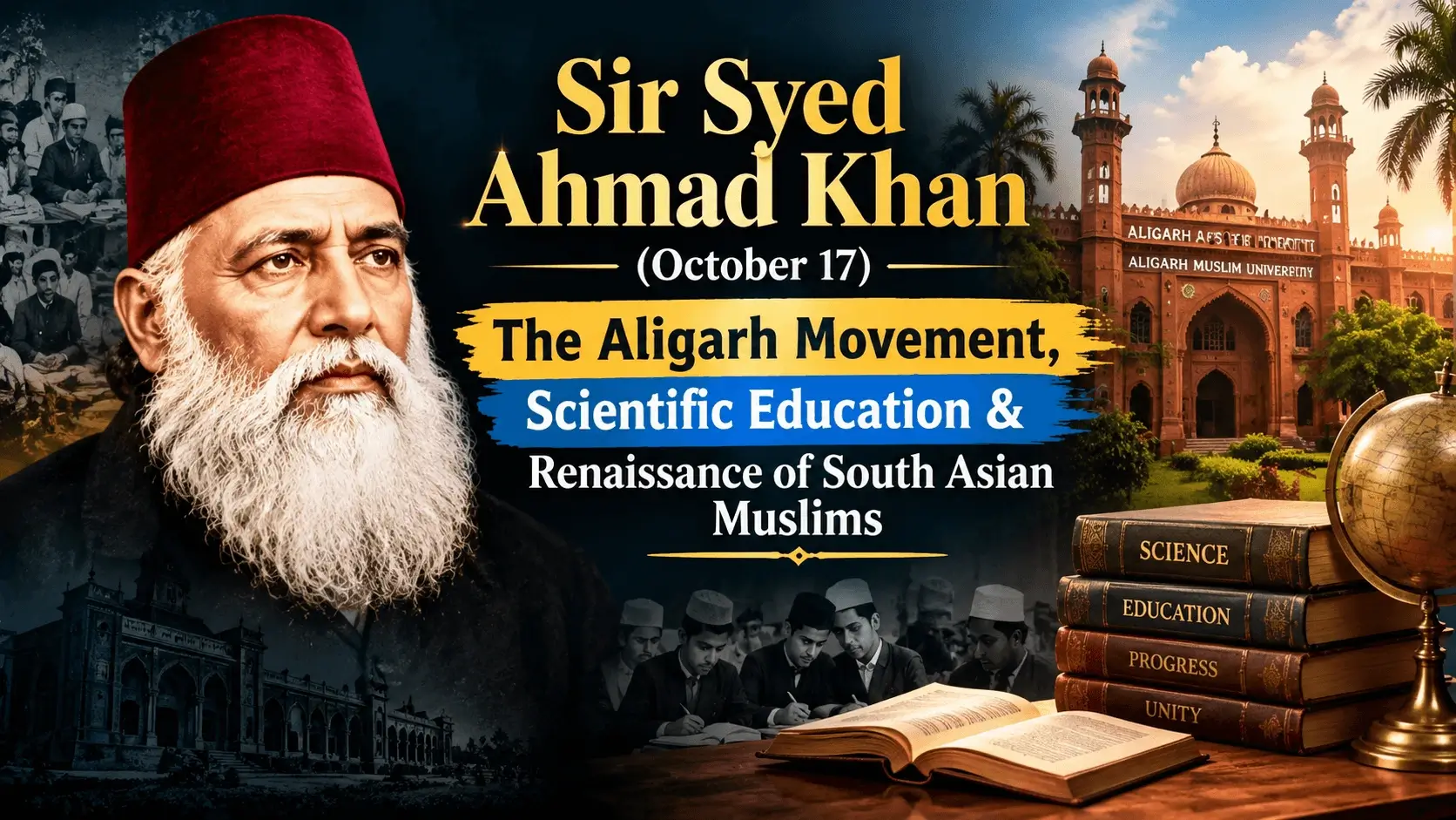 Sir Syed Ahmad Khan (October 17): The Aligarh Movement, Scientific Education & Renaissance of South Asian Muslims — Celebration Guide & Ideas