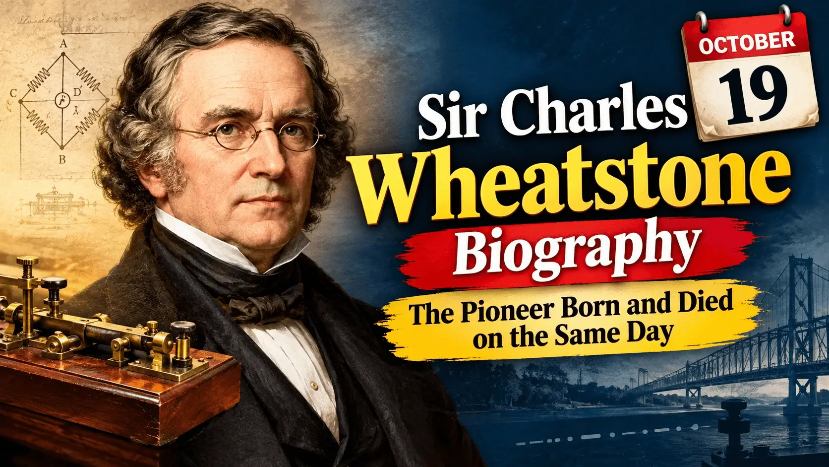 Sir Charles Wheatstone Biography (October 19): The Pioneer Born and Died on the Same Day — Memorial & Retrospective Guide