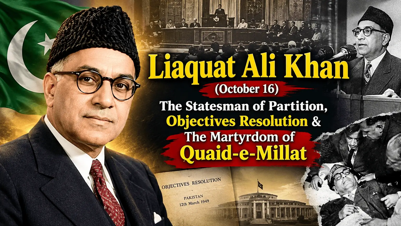 Liaquat Ali Khan (October 16): The Statesman of Partition, Objectives Resolution & The Martyrdom of Quaid-e-Millat — Memorial & Retrospective Guide